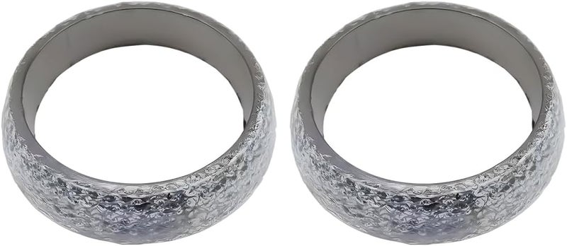 Bittwee 2PCS 54mm Car Exhaust Manifold Gasket, Automotive Replacement Exhaust Flange Gasket Seal Muffler Ring, Graphite Construction Exhaust Donut Muffler Gasket, Universal for SUV Truck RV - Image 1